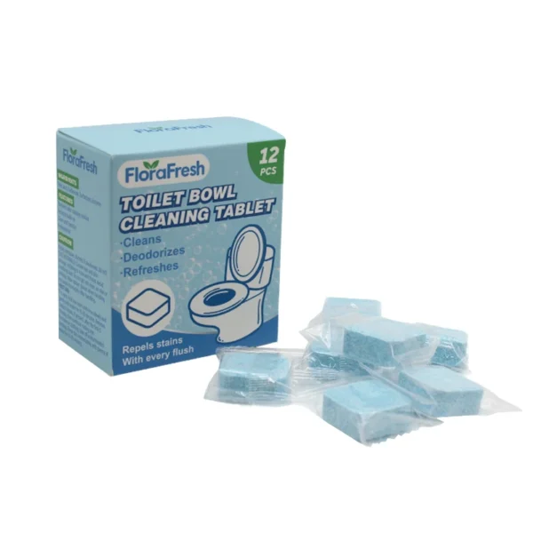 Toilet-Cleaner-12PK-Household-Toilet-Bowl-Cleaners-Blue-Flash-Toilet-Bowl-Cleaner-Tablet