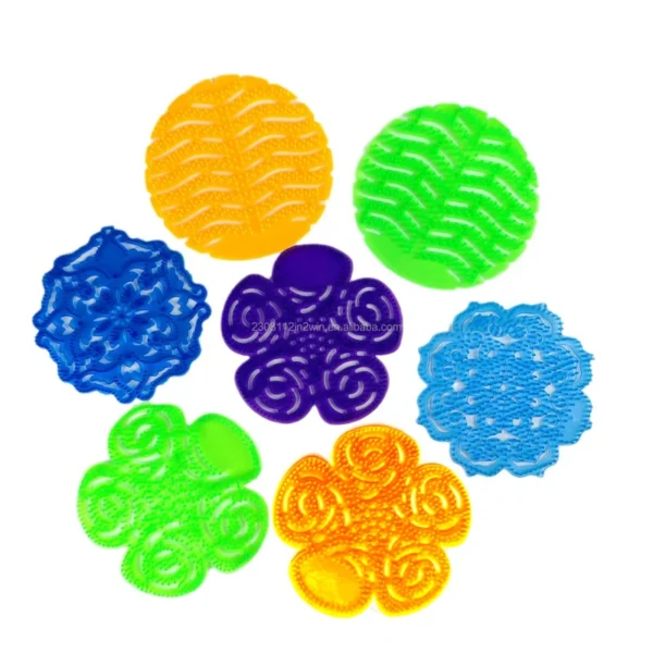 Urinal-Screen-Anti-Urinal-Deodorizer-Disposable-Eco-Friendly-EVA-Plastic-Blue-Mat-Anti-Splash-Air-Freshener-Restroom-Toilet-Mat